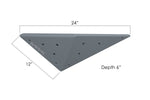 Asymmetric Flat Sided Triangle 24.12.6 Right - side view