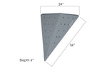 Asymmetric Flat Sided Triangle 24.36.6 Right - side view